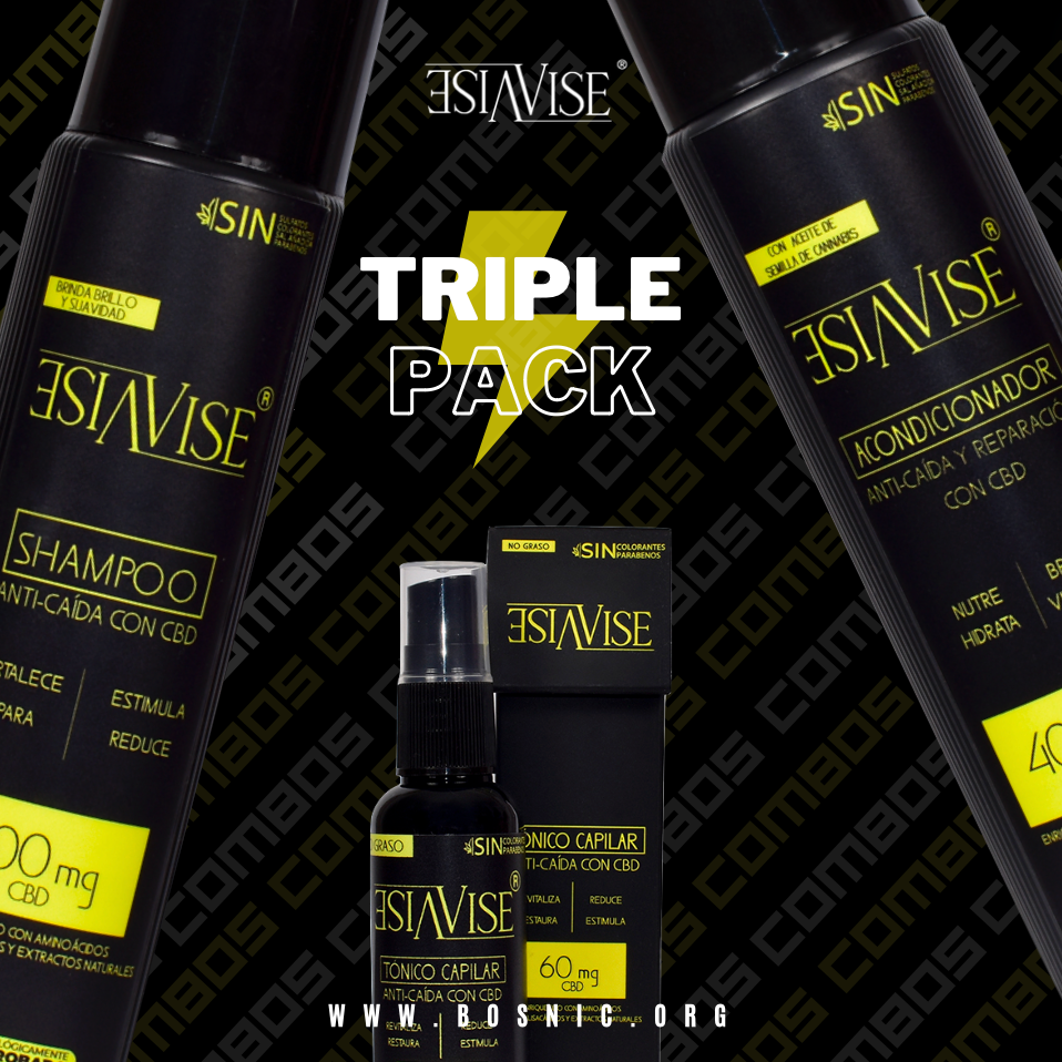 Triple Pack: Tónico, Shampoo y Acondicionador de VISE®